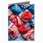 Us presidential election colorful vibrant pattern design  Greeting Card Left