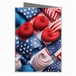 Us presidential election colorful vibrant pattern design  Greeting Card Right