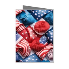 Us Presidential Election Colorful Vibrant Pattern Design  Mini Greeting Cards (pkg Of 8) by dflcprintsclothing