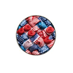 Us Presidential Election Colorful Vibrant Pattern Design  Hat Clip Ball Marker by dflcprintsclothing