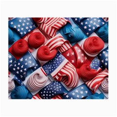 Us Presidential Election Colorful Vibrant Pattern Design  Small Glasses Cloth by dflcprintsclothing