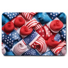 Us Presidential Election Colorful Vibrant Pattern Design  Large Doormat by dflcprintsclothing