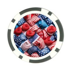 Us Presidential Election Colorful Vibrant Pattern Design  Poker Chip Card Guard by dflcprintsclothing