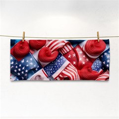 Us Presidential Election Colorful Vibrant Pattern Design  Hand Towel by dflcprintsclothing