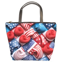 Us Presidential Election Colorful Vibrant Pattern Design  Bucket Bag by dflcprintsclothing