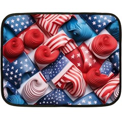 Us Presidential Election Colorful Vibrant Pattern Design  Two Sides Fleece Blanket (mini)