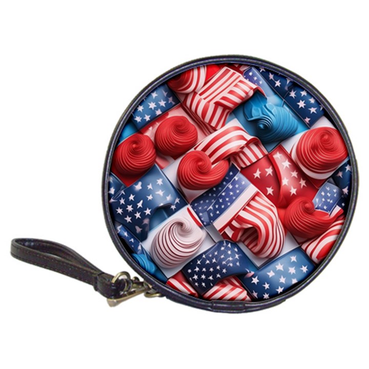 Us presidential election colorful vibrant pattern design  Classic 20-CD Wallets