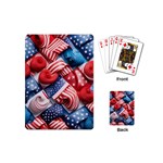 Us presidential election colorful vibrant pattern design  Playing Cards Single Design (Mini) Back