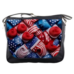 Us Presidential Election Colorful Vibrant Pattern Design  Messenger Bag by dflcprintsclothing