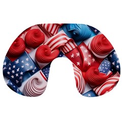 Us Presidential Election Colorful Vibrant Pattern Design  Travel Neck Pillow