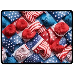 Us Presidential Election Colorful Vibrant Pattern Design  Two Sides Fleece Blanket (large) by dflcprintsclothing