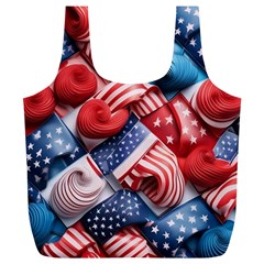 Us Presidential Election Colorful Vibrant Pattern Design  Full Print Recycle Bag (xl) by dflcprintsclothing