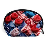 Us presidential election colorful vibrant pattern design  Accessory Pouch (Large) Front