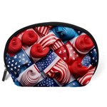 Us presidential election colorful vibrant pattern design  Accessory Pouch (Large) Back