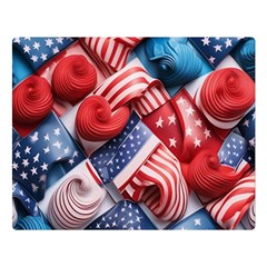 Us Presidential Election Colorful Vibrant Pattern Design  Two Sides Premium Plush Fleece Blanket (large) by dflcprintsclothing