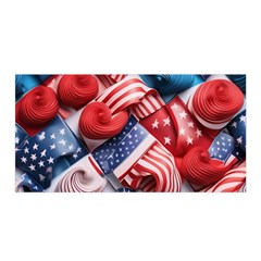 Us Presidential Election Colorful Vibrant Pattern Design  Satin Wrap 35  X 70 