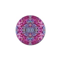 Fuchsia Blend June Golf Ball Marker (4 Pack) by kaleidomarblingart