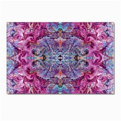 Fuchsia Blend June Postcard 4 x 6  (pkg Of 10) by kaleidomarblingart