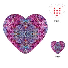 Fuchsia Blend June Playing Cards Single Design (heart)