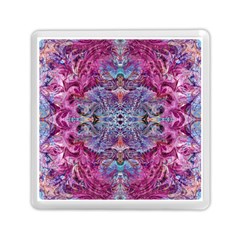 Fuchsia Blend June Memory Card Reader (square) by kaleidomarblingart