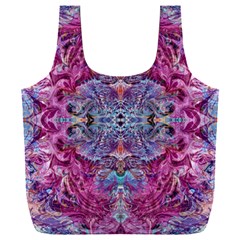 Fuchsia Blend June Full Print Recycle Bag (xxxl) by kaleidomarblingart