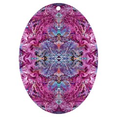 Fuchsia Blend June Uv Print Acrylic Ornament Oval