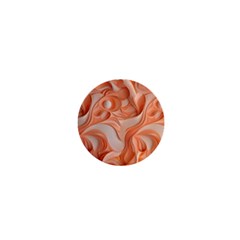 Peach Fuzz Elegant Print Abstract Design 1  Mini Buttons by dflcprintsclothing