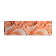 Peach Fuzz Elegant Print Abstract Design Sticker (bumper) by dflcprintsclothing