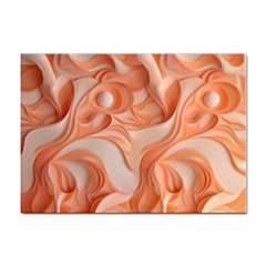 Peach Fuzz Elegant Print Abstract Design Sticker A4 (100 Pack) by dflcprintsclothing