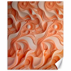 Peach Fuzz Elegant Print Abstract Design Canvas 16  X 20  by dflcprintsclothing