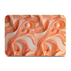 Peach Fuzz Elegant Print Abstract Design Plate Mats by dflcprintsclothing