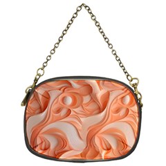 Peach Fuzz Elegant Print Abstract Design Chain Purse (one Side)