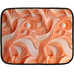 Peach Fuzz Elegant Print Abstract Design Fleece Blanket (mini)