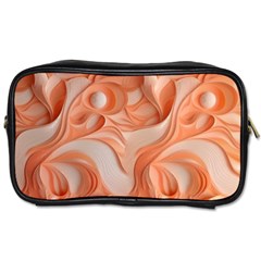 Peach Fuzz Elegant Print Abstract Design Toiletries Bag (one Side) by dflcprintsclothing