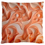 Peach Fuzz Elegant Print Abstract Design Large Cushion Case (One Side) Front