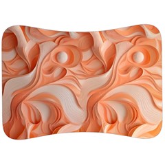 Peach Fuzz Elegant Print Abstract Design Velour Seat Head Rest Cushion