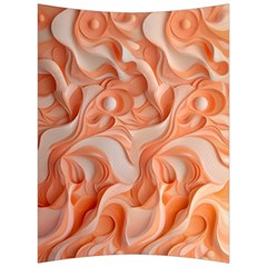 Peach Fuzz Elegant Print Abstract Design Back Support Cushion by dflcprintsclothing