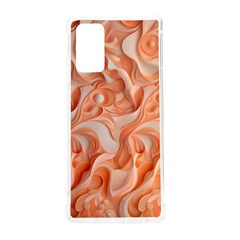 Peach Fuzz Elegant Print Abstract Design Samsung Galaxy Note 20 Tpu Uv Case by dflcprintsclothing