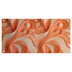 Peach Fuzz Elegant Print Abstract Design Banner And Sign 4  X 2  by dflcprintsclothing