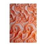 Peach Fuzz Elegant Print Abstract Design A5 Acrylic Clipboard Back