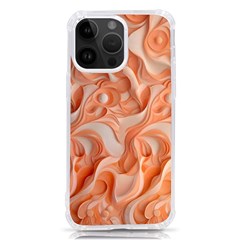 Peach Fuzz Elegant Print Abstract Design Iphone 14 Pro Max Tpu Uv Print Case by dflcprintsclothing