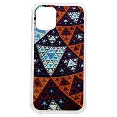 Fractal Triangle Geometric Abstract Pattern Iphone 12 Mini Tpu Uv Print Case	 by Cemarart