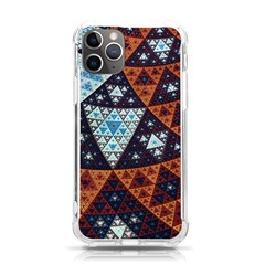 Fractal Triangle Geometric Abstract Pattern Iphone 11 Pro 5 8 Inch Tpu Uv Print Case by Cemarart