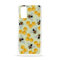 Bees Pattern Honey Bee Bug Honeycomb Honey Beehive Samsung Galaxy S20 6 2 Inch Tpu Uv Case by Bedest