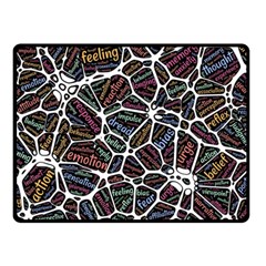 Mental Human Experience Mindset Two Sides Fleece Blanket (small) by Paksenen