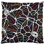 Mental Human Experience Mindset Standard Premium Plush Fleece Cushion Case (Two Sides) Back