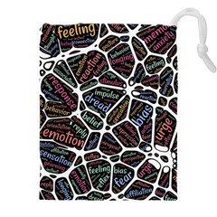 Mental Human Experience Mindset Drawstring Pouch (5xl) by Paksenen