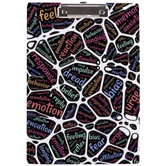 Mental Human Experience Mindset A4 Acrylic Clipboard by Paksenen