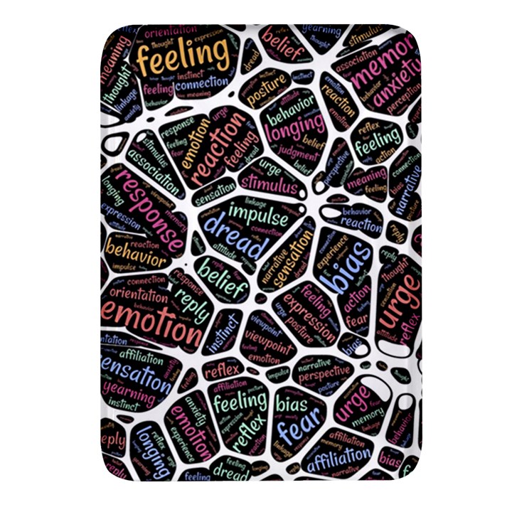 Mental Human Experience Mindset Rectangular Glass Fridge Magnet (4 pack)