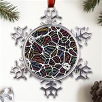 Mental Human Experience Mindset Metal Large Snowflake Ornament Front